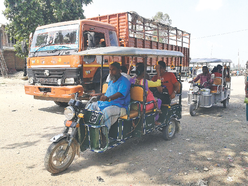 E-rickshaws taking over Nepalgunj