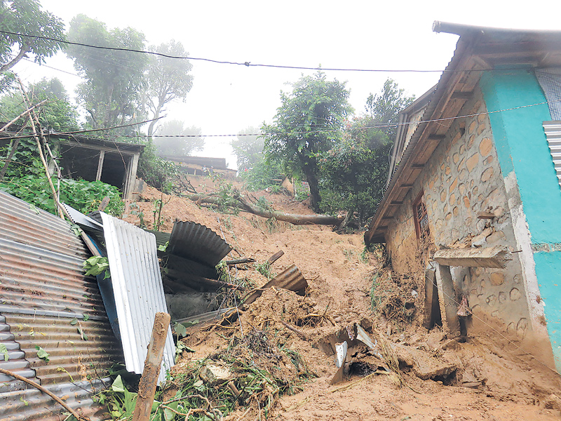 Six killed, three feared dead in landslide, floods