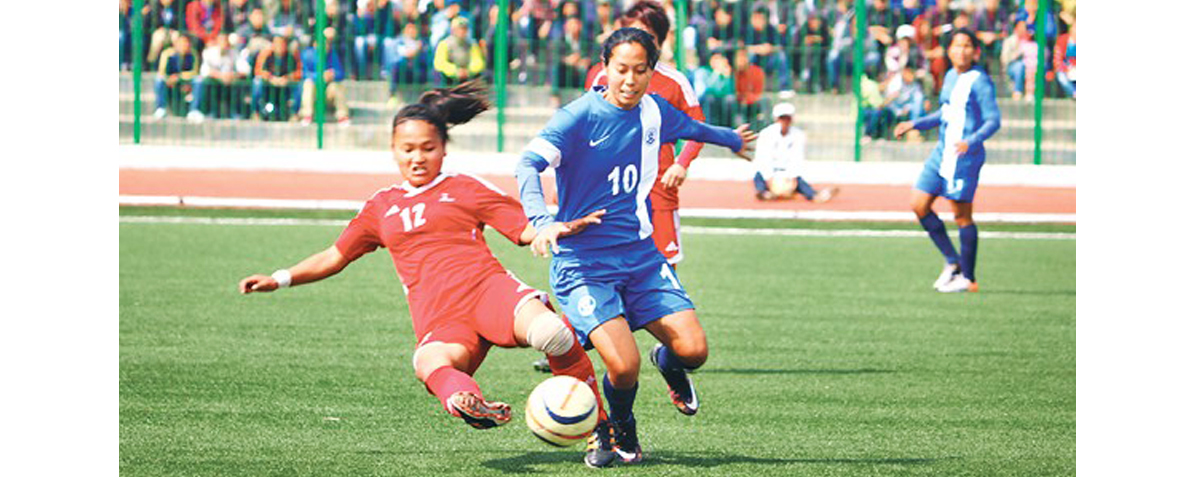 Nepali Women Football team enter SAG finals