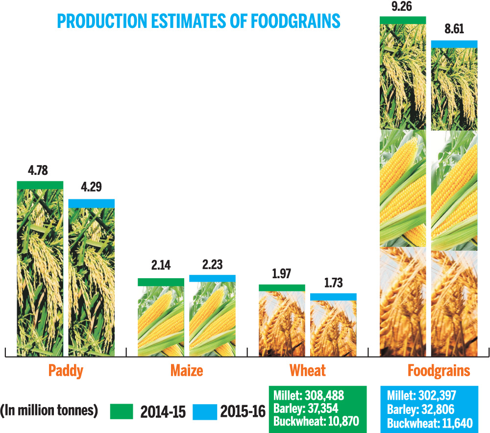 Cereal crop output down for second straight year