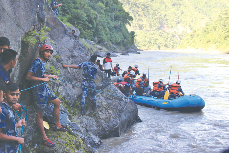 22 killed as bus plunges into Trishuli River