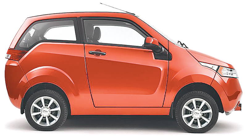 Mahindra on sale battery car