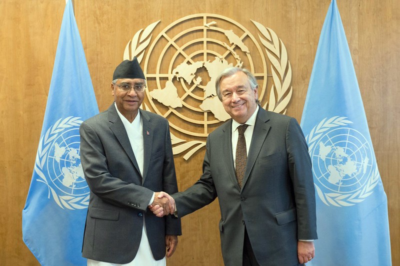 Pm Urges Un To Increase Nepali Quota For High-level Posts In Un Missions