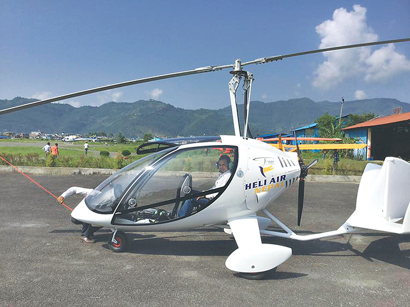 Gyrocopter set to fly in Pokhara skies