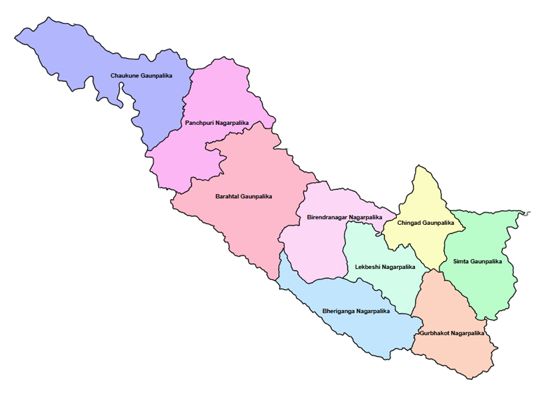 Nepal Surkhet Birendranagar Map 2 Killed, 12 Seriously Injured In Surkhet Bus Plunge