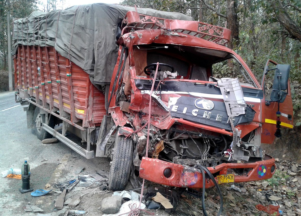 5 Killed In Nawalparasi Truck-bus Collision