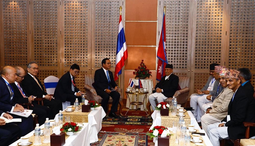 PM Oli, Thai PM hold bilateral meet