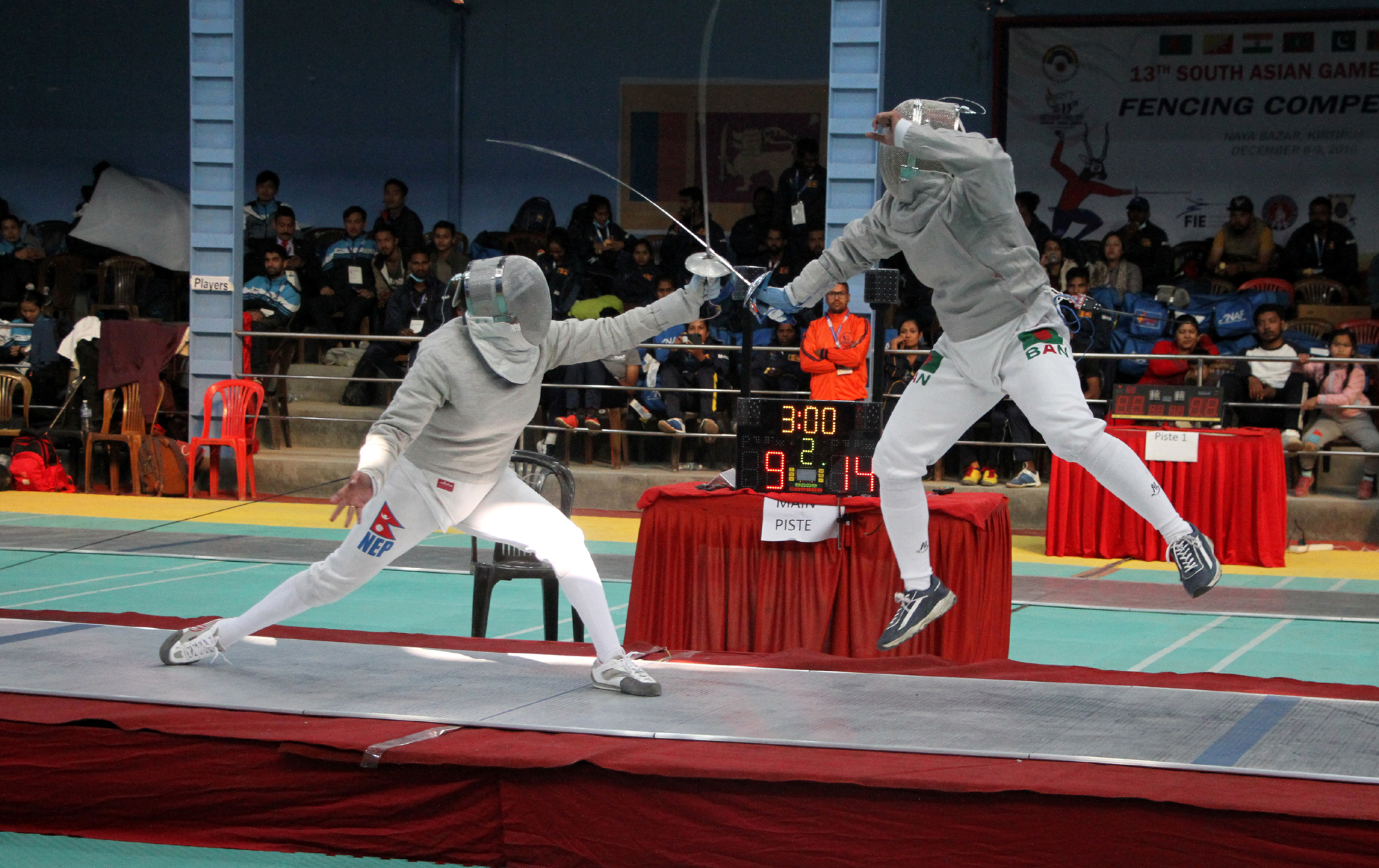 Thapa settles for silver in fencing