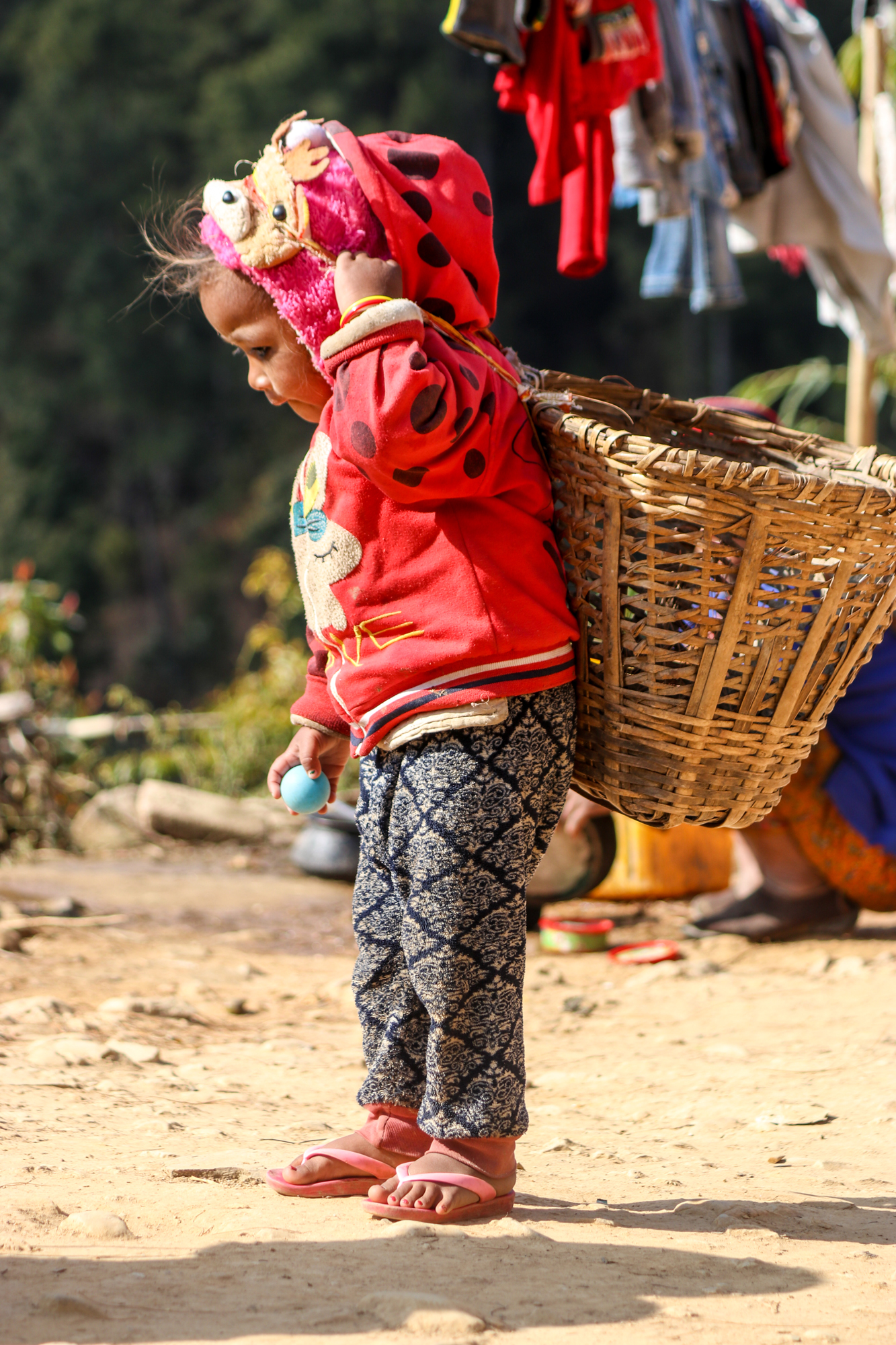  PG 2 A Child Carrying A Bamboo Basket (2) 