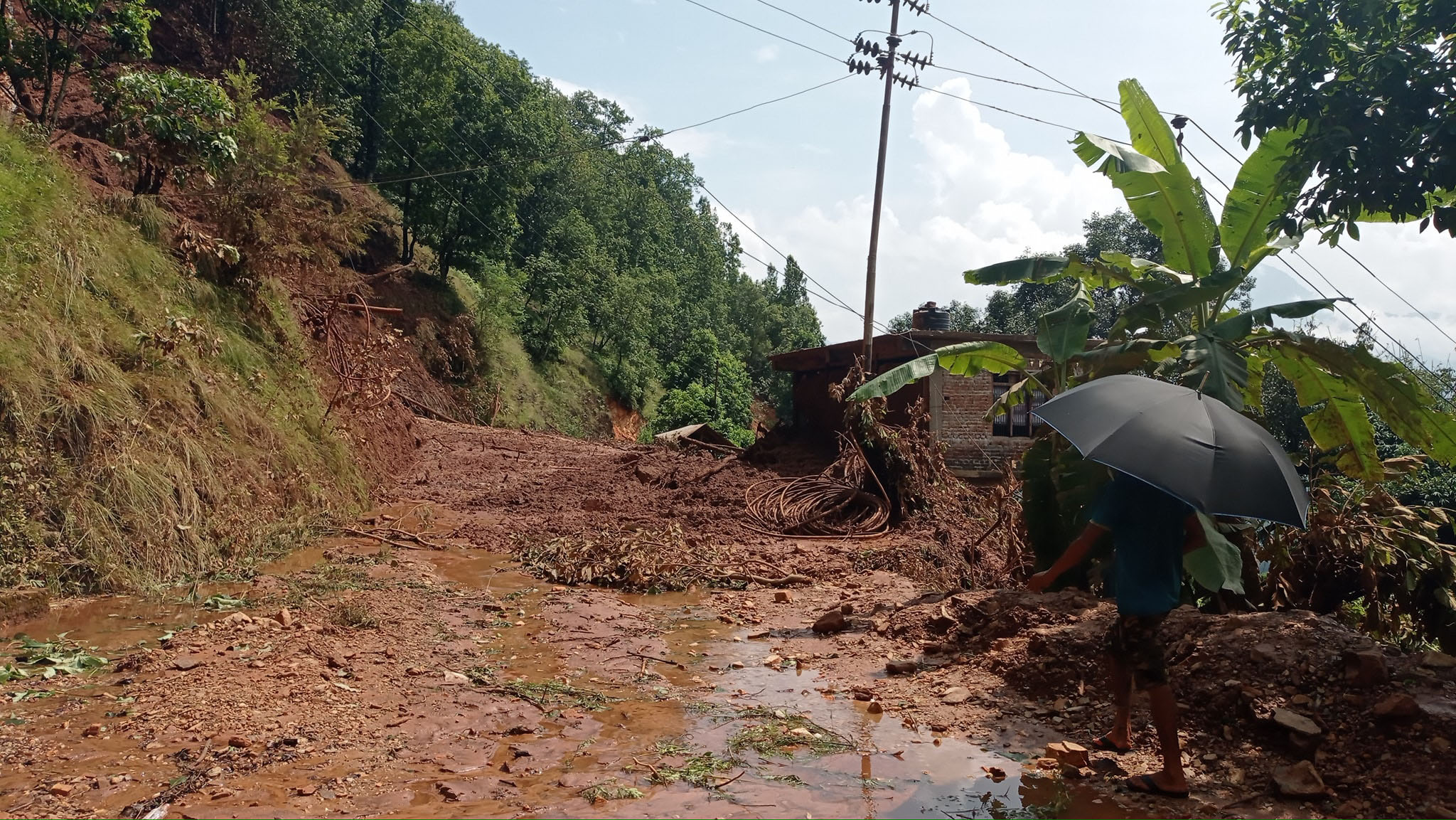 Unnecessary road projects in rural villages in Baglung causing floods ...