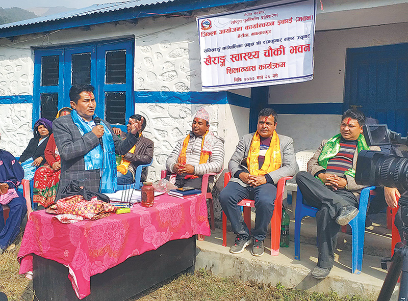 The rebuilding of health centers destroyed by the earthquake is gaining momentum in Makanpur