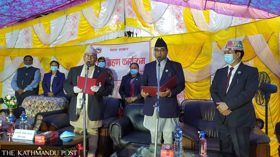 KC appointed chief minister of Lumbini