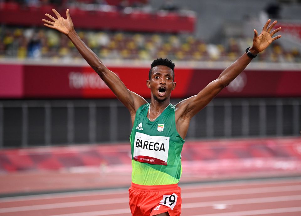 Ethiopian Barega upsets Cheptegei to win shock 10,000m gold