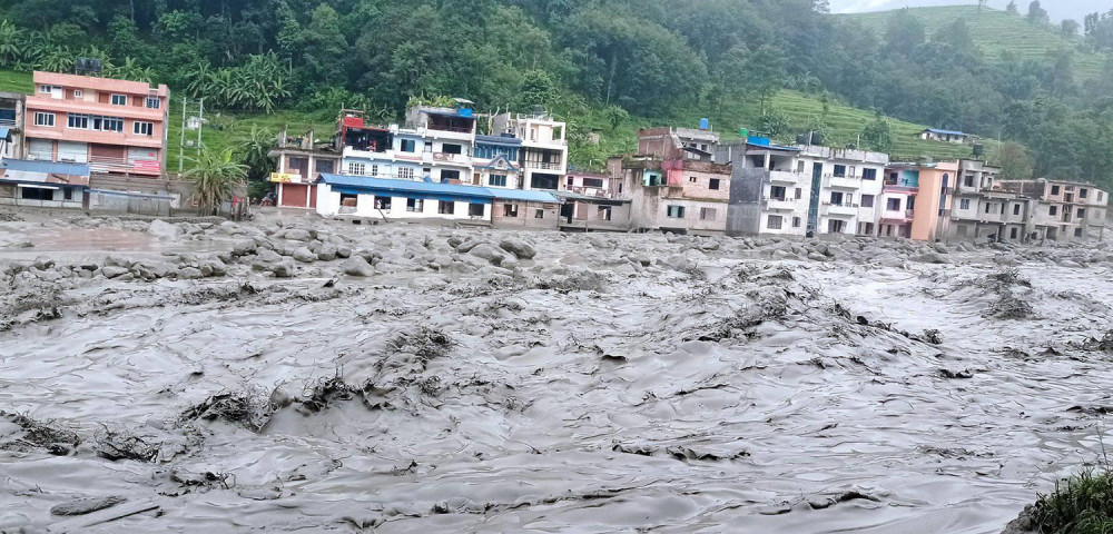 Saturday night floods in Melamchi caused significant infrastructure damage