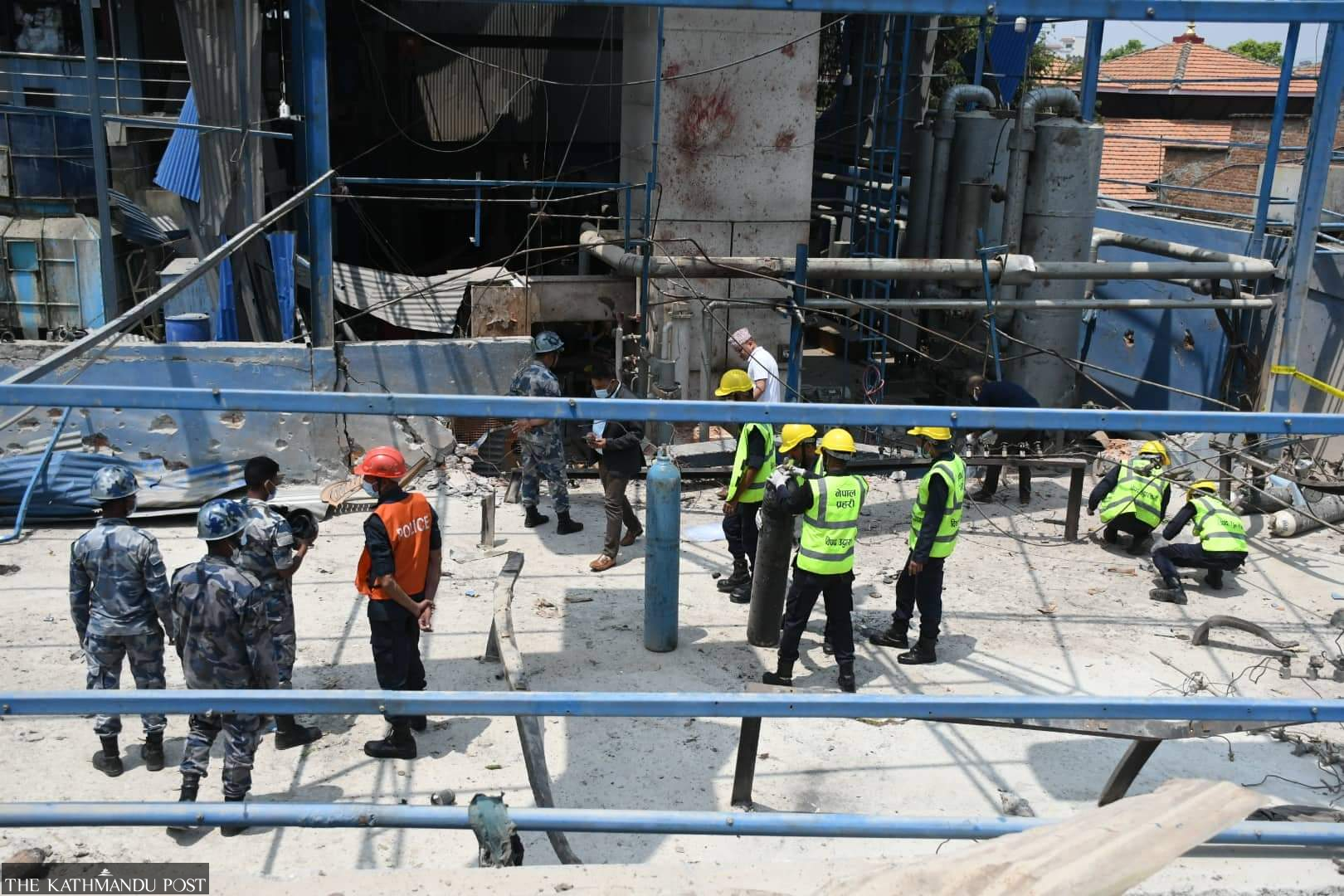 Two killed in oxygen cylinder explosion in Lalitpur