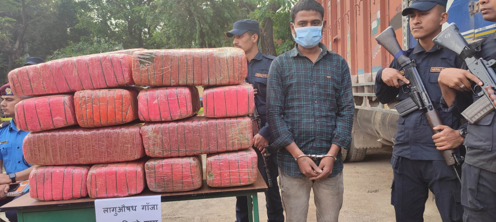 Indian national held with 180kg of marijuana
