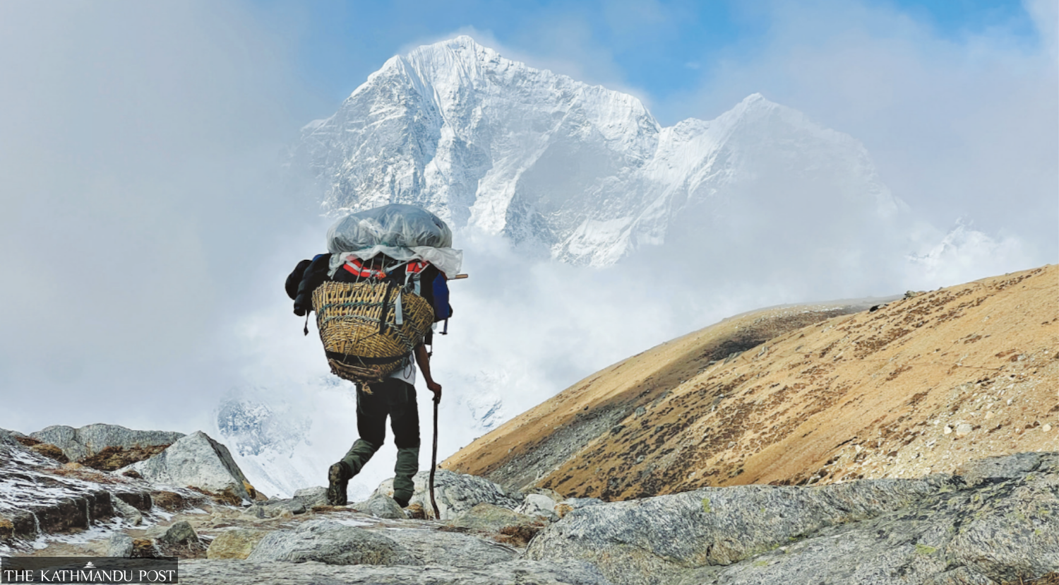 Lugging loads for a living on treacherous Everest trails