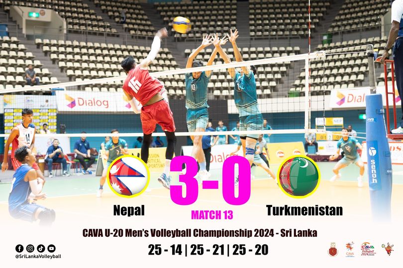 Nepal advance to final of CAVA U20 Men's Volleyball Championship