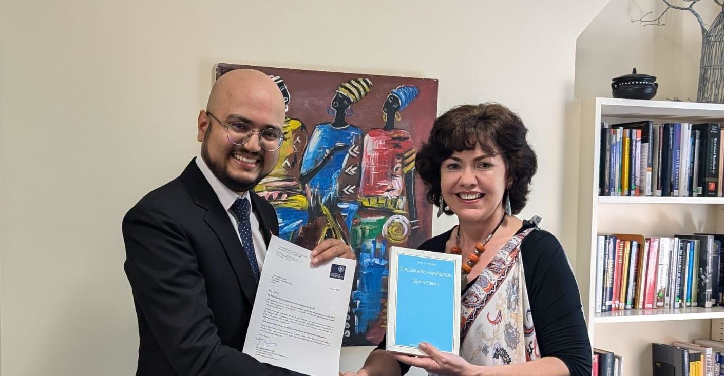 Suvanga Parajuli receives Ralph Feltham Diplomatic Studies Prize