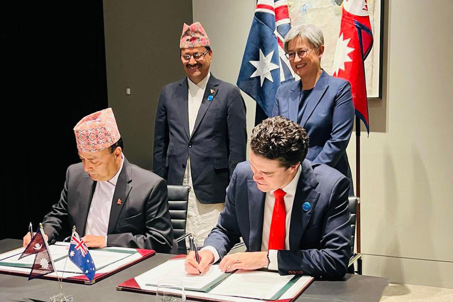 Nepal, Australia sign trade and investment framework arrangement