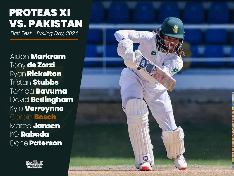 Bosch to make South Africa debut against Pakistan