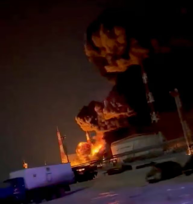 Ukrainian drones hit oil facility in Russia’s Oryol region