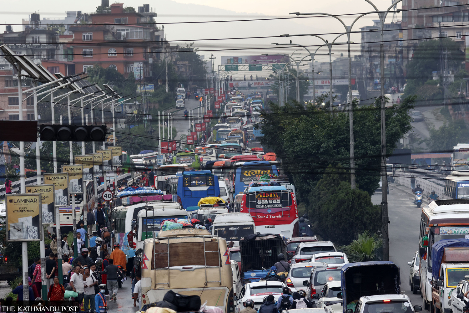 Over half a million leave Kathmandu Valley for Dashain