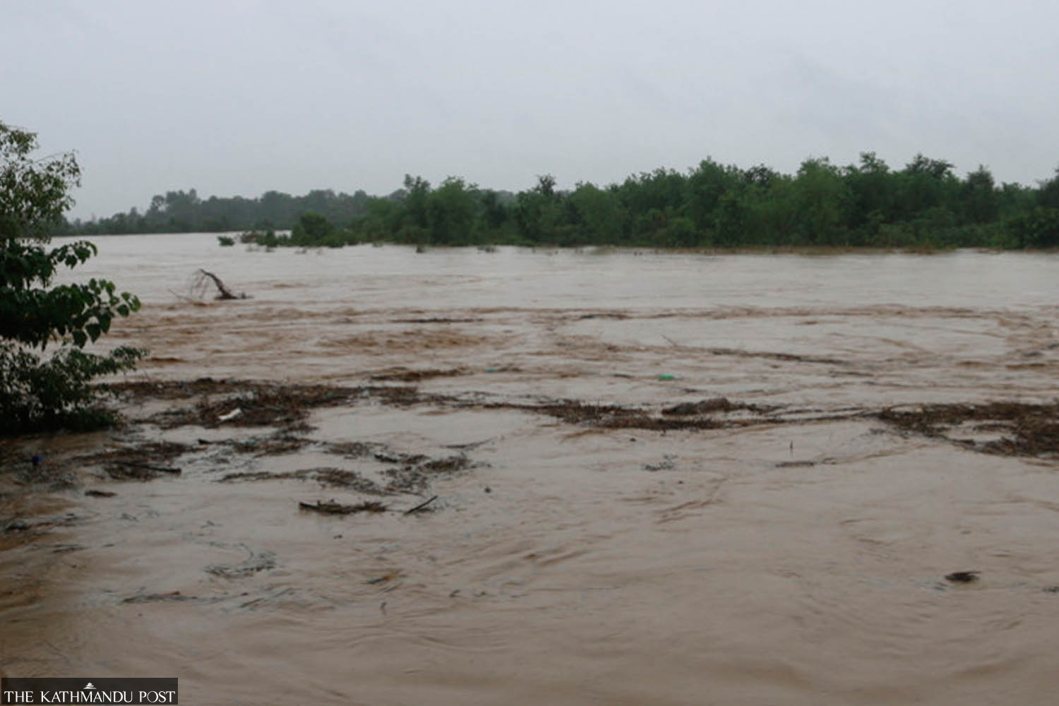 Babai river water level nears danger mark, flood risks rise in Bardiya