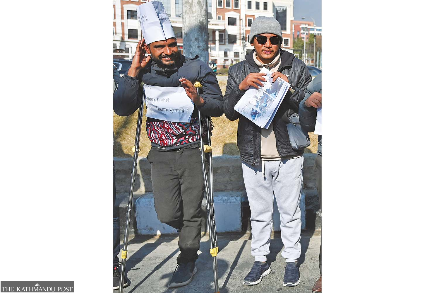 Chapagain ends Maitighar protest after education minister’s pledge to heed demands