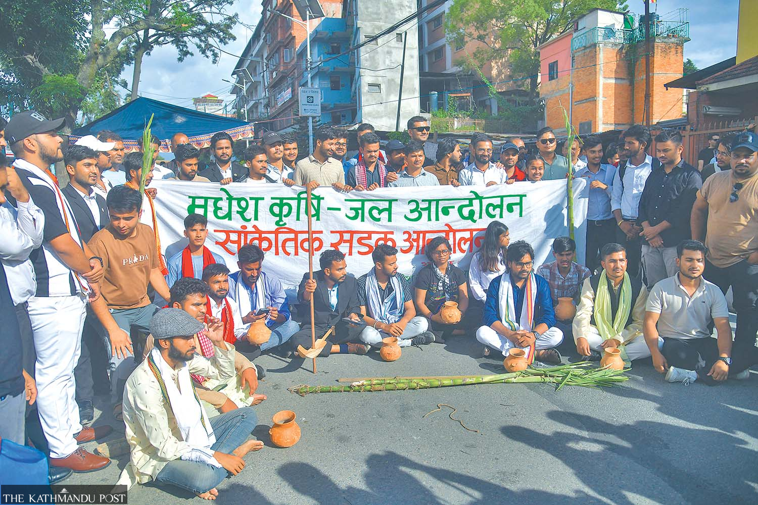 Madheshi activists take to the streets to call for long-term solutions to Tarai water crisis