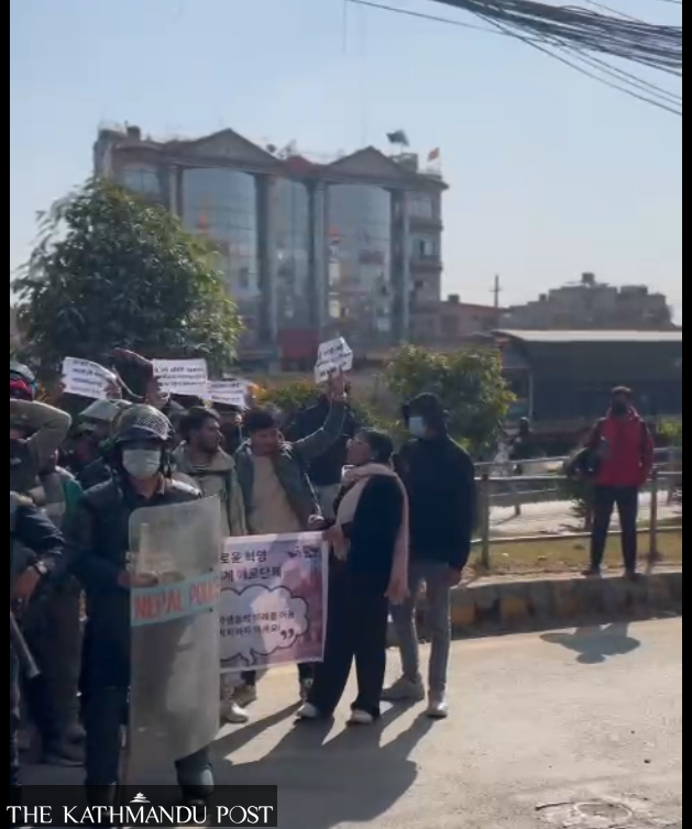 EPS aspirants protest at Balkumari Office, demand priority deployment