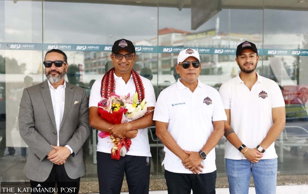 Kathmandu Gorkhas head coach Monty Desai arrives in Kathmandu ahead of NPL season
