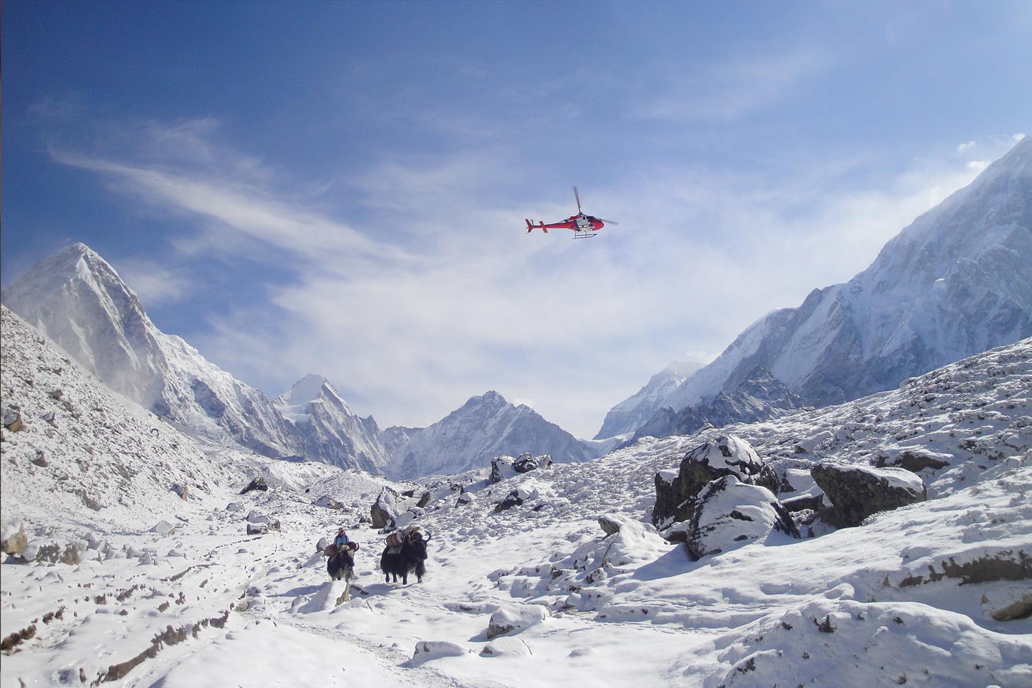 Local and federal governments lock horns over Everest chopper ban