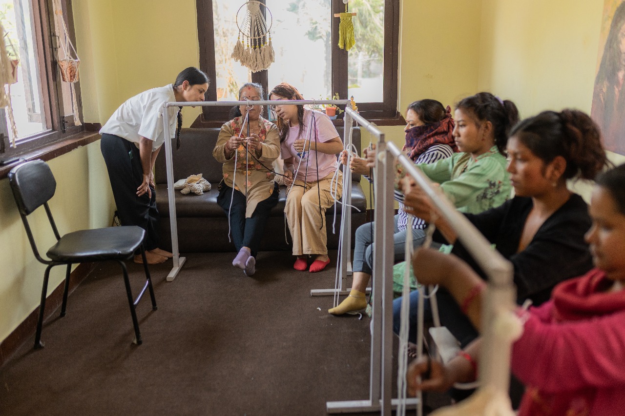 Hope, stitched by hand