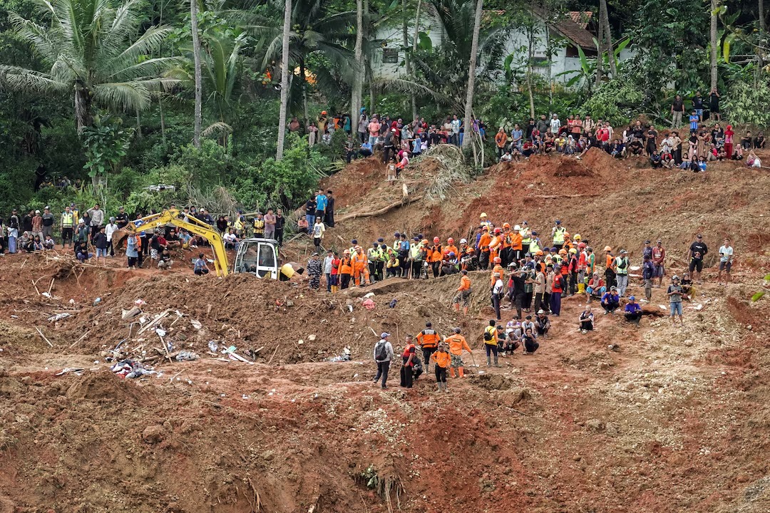 Landslides in Indonesia’s Central Java kill at least 18; dozens missing