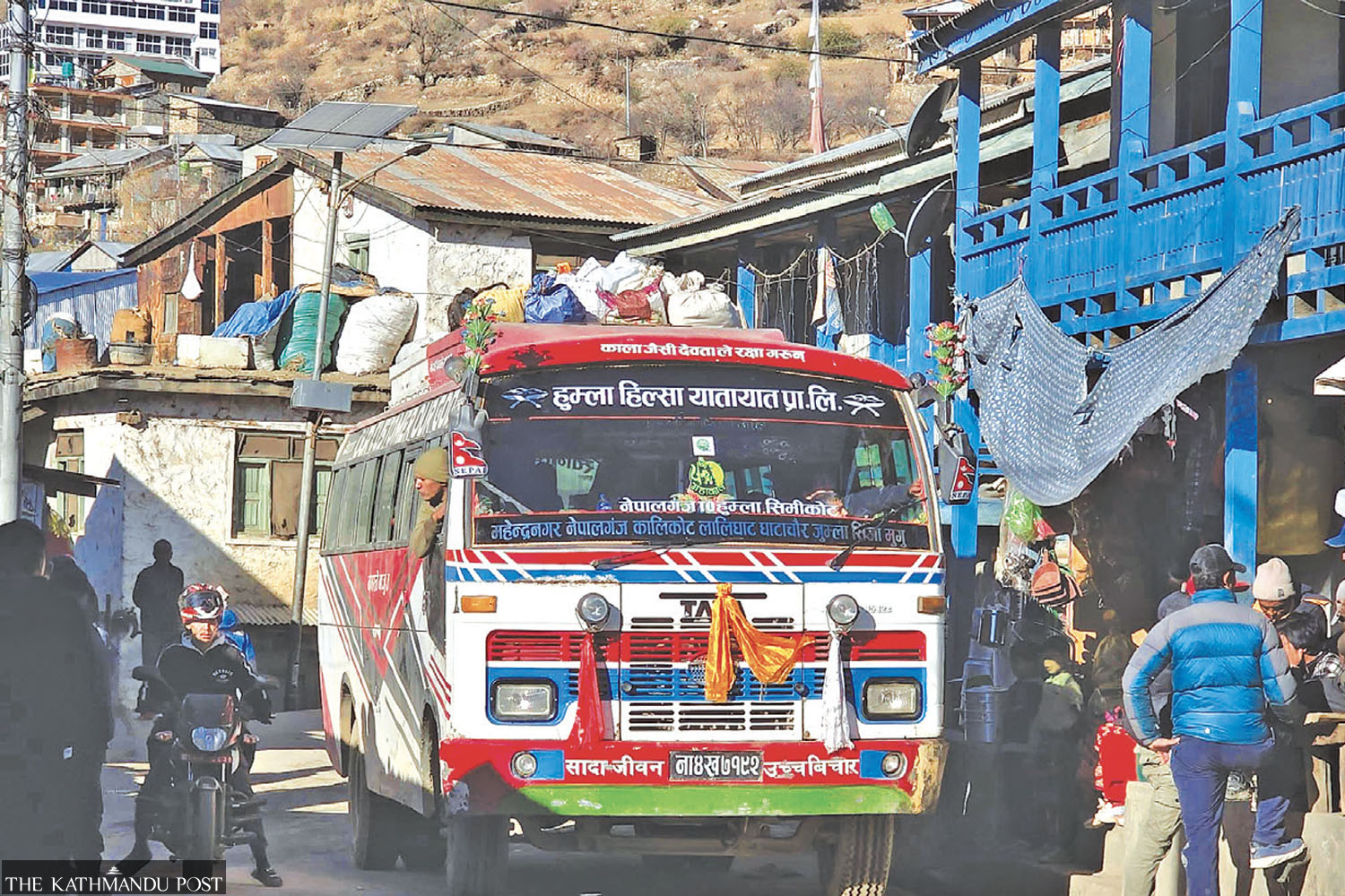 Humla residents relieved with direct bus service to Kathmandu
