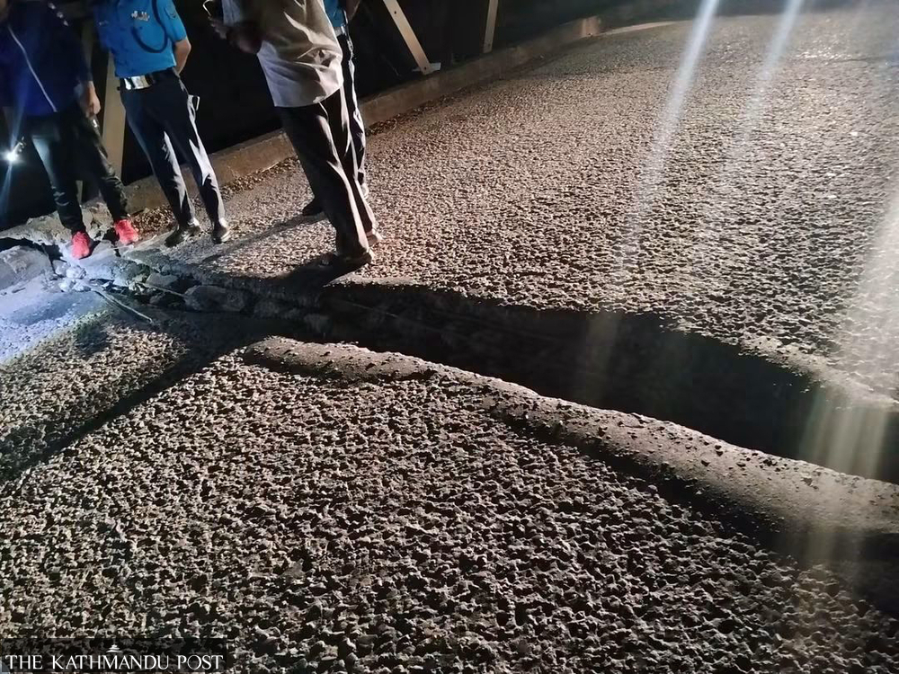 Traffic halted after Lokaha bridge sinks on Mahendra Highway