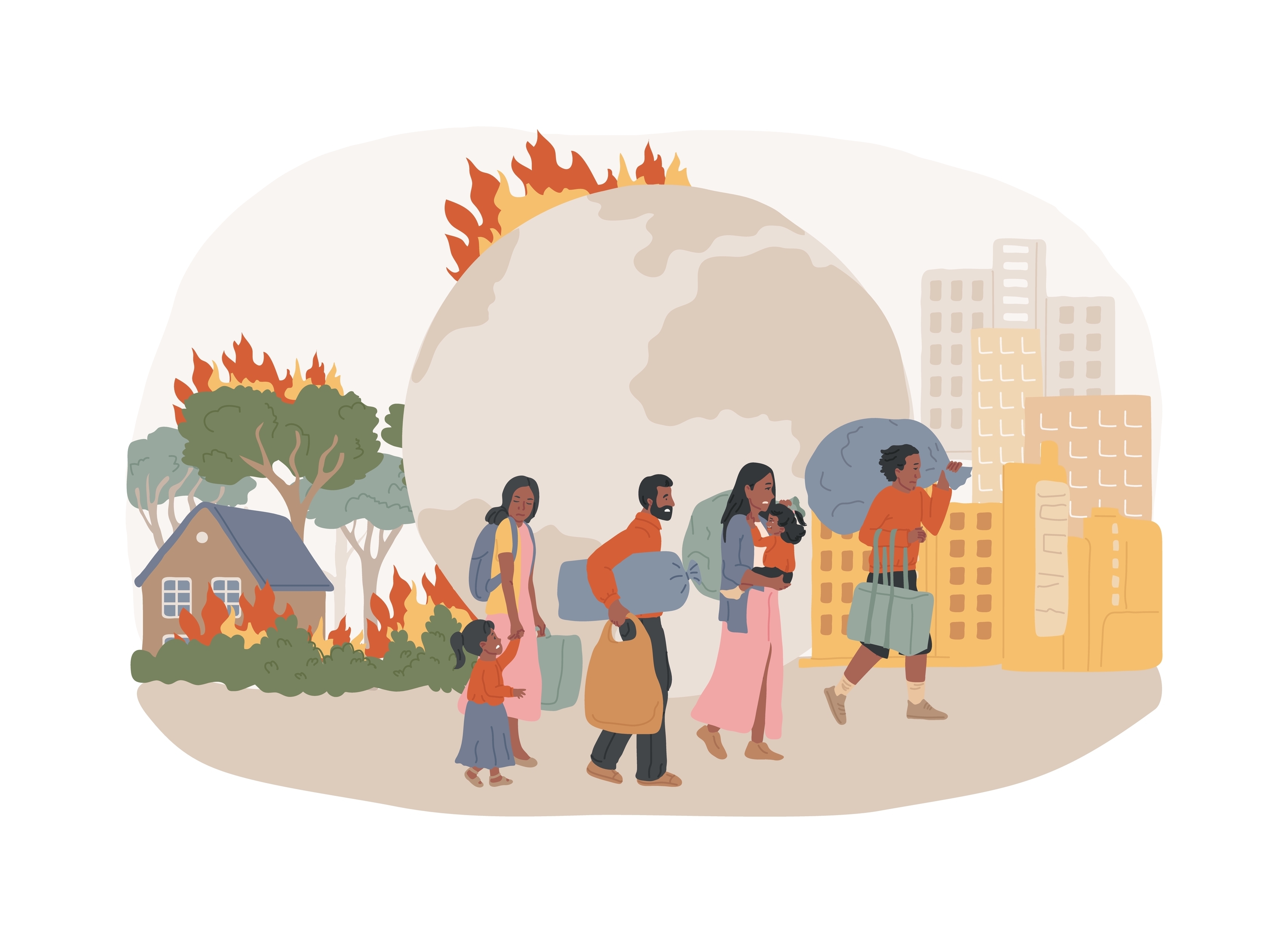 Who moves away when climate change hits?