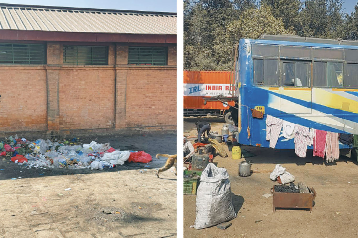 Poor waste management turns Pashupati area parking lot into a mess