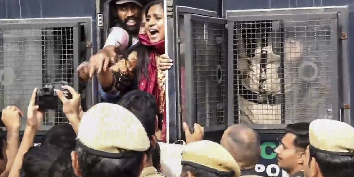 Mass detentions, journalist arrests as Delhi police move to block protest
