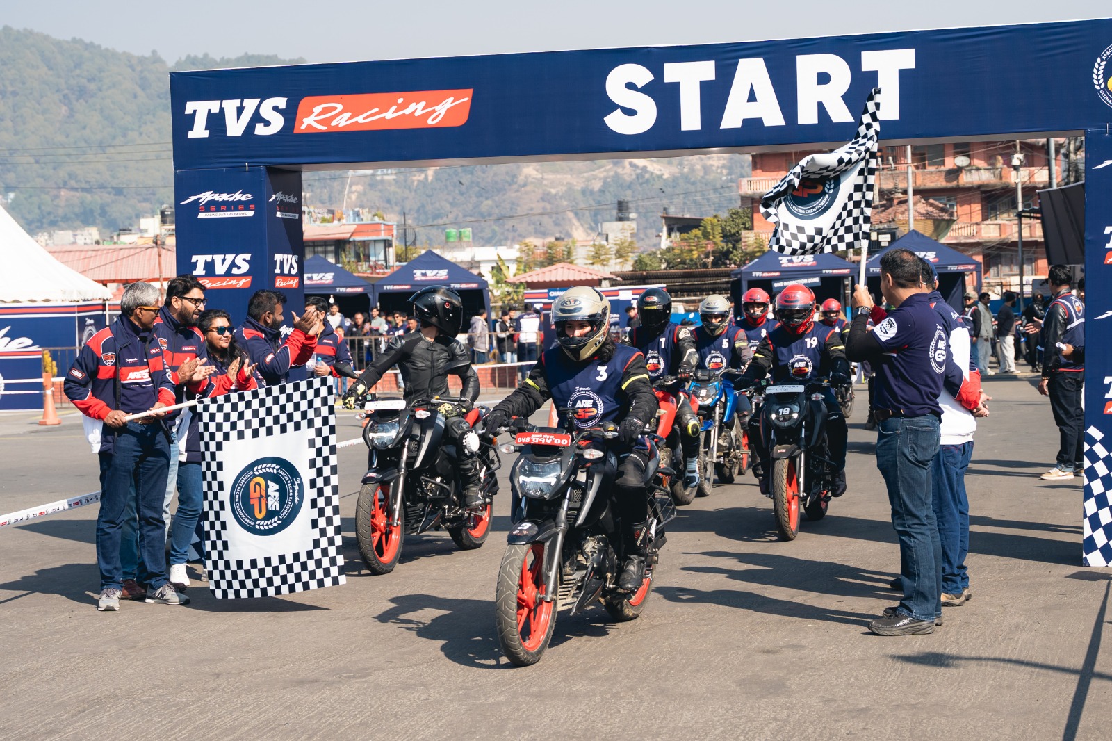 TVS concludes inaugural Apache Racing Experience event in Nepal
