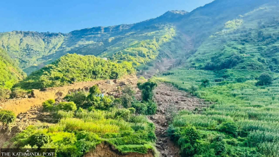 Several settlements in Rolpa and Bajura at high risk of landslides, families face imminent displacement