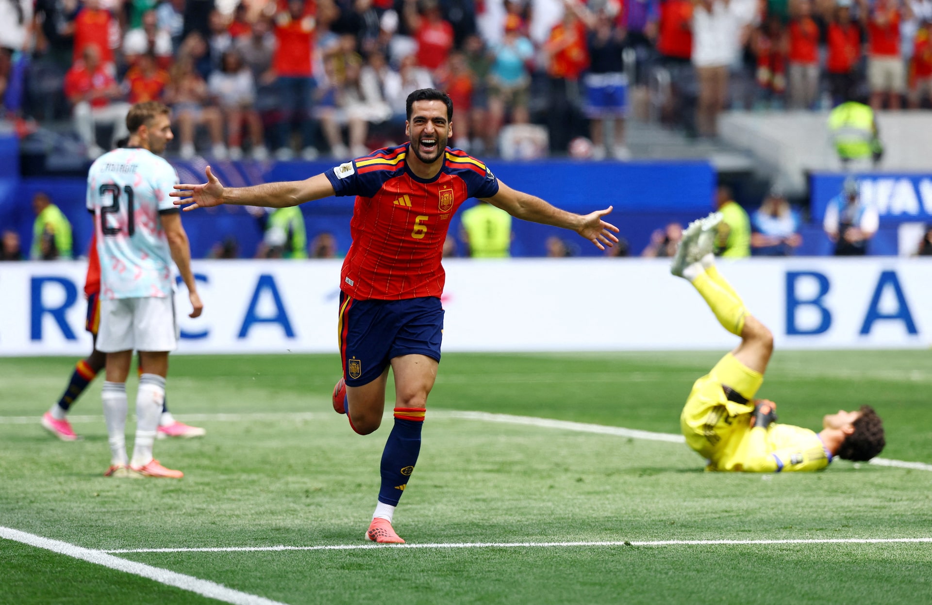 Magic Merino strikes again as Spain down Belgium to reach World Cup semis