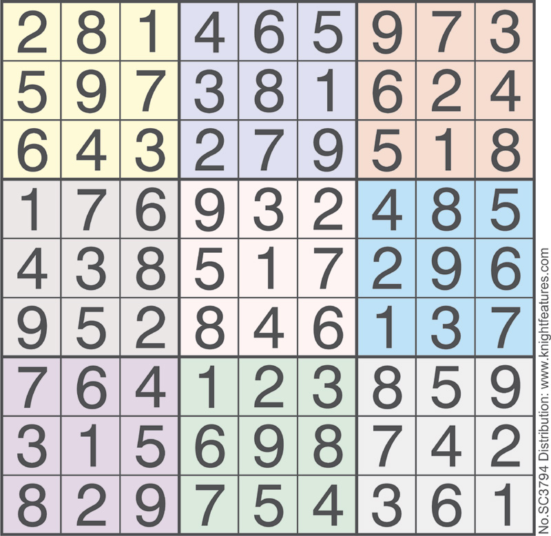Sudoku Puzzle The Kathmandu Post
